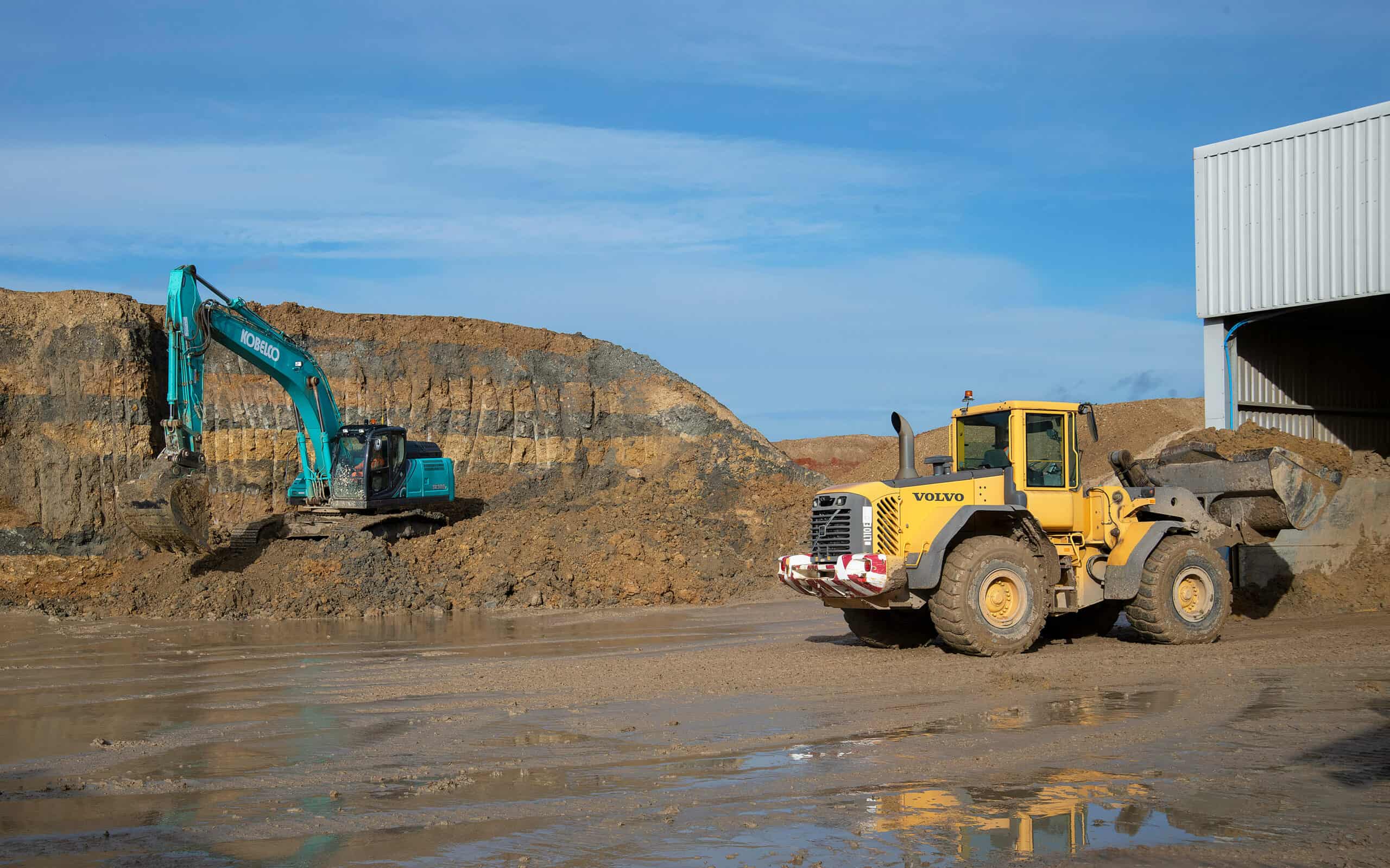 photo of machinery at a quarry